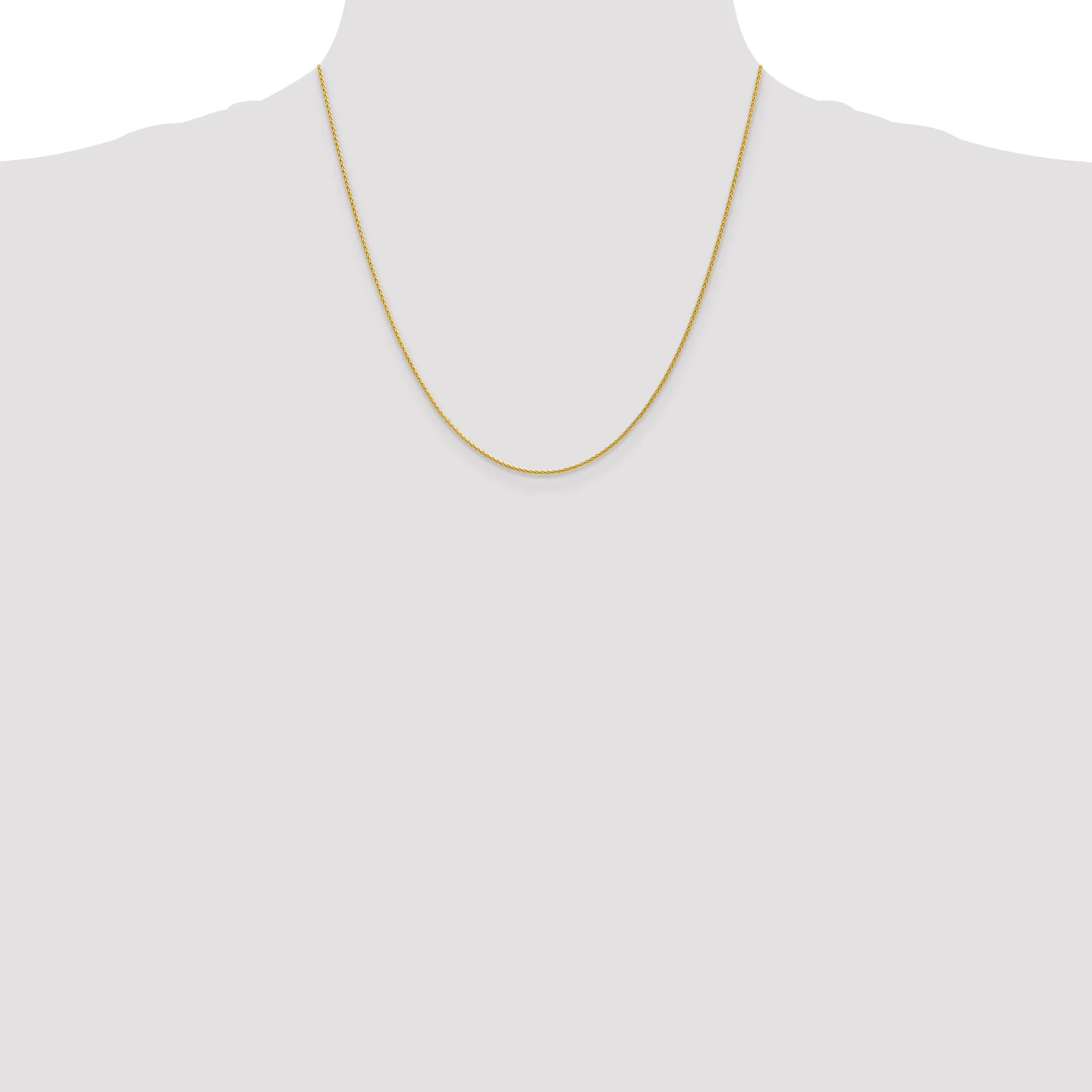 14k Yellow Gold 1.20mm Parisian Wheat Chain