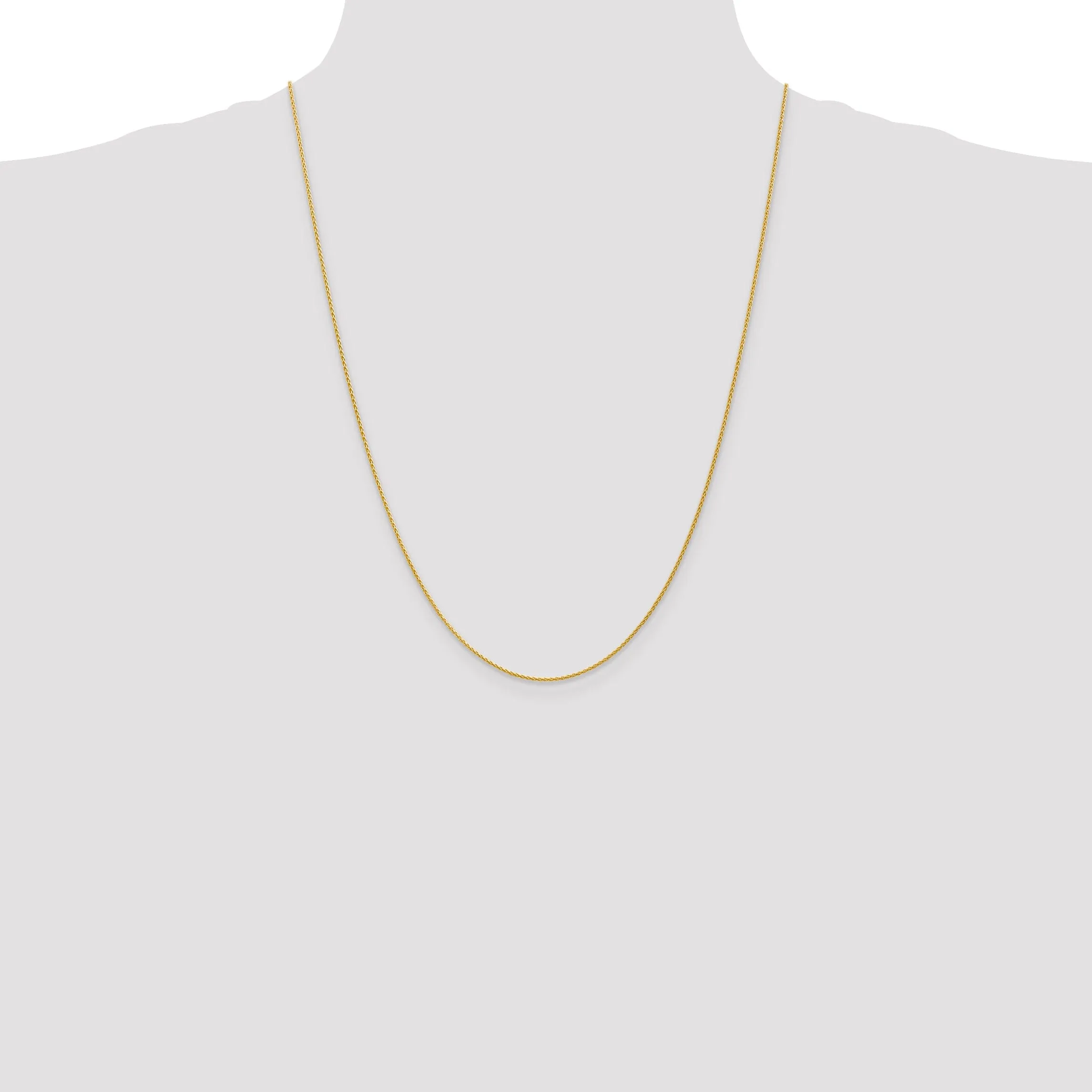 14k Yellow Gold 1.20mm Parisian Wheat Chain