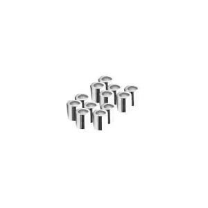 .925 Sterling Silver 2x2mm Crimp Tubes (50 Pack)