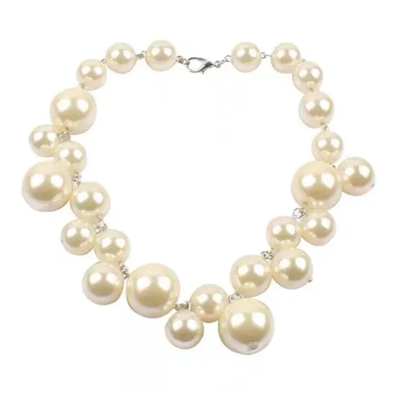 AC - Pearl Necklace: European-American style, trendy fashion for travel or weddings 2024