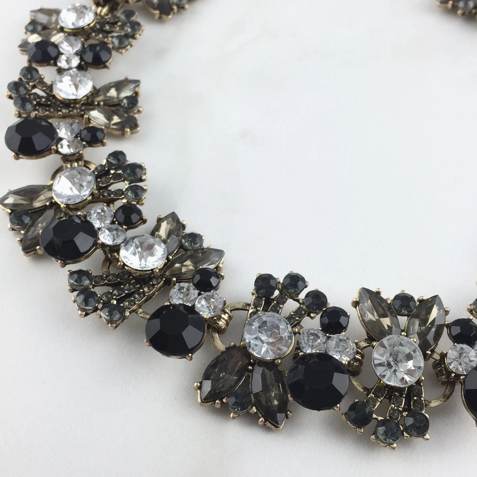 ANIYA Black Rhinestone Choker