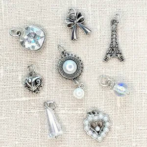 Antique Silver Romantic 7pc Vintage Charm Set