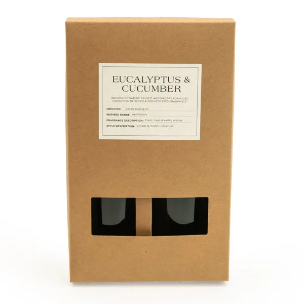 Apothecary Eucalyptus and Cucumber Candle Making Gift Set