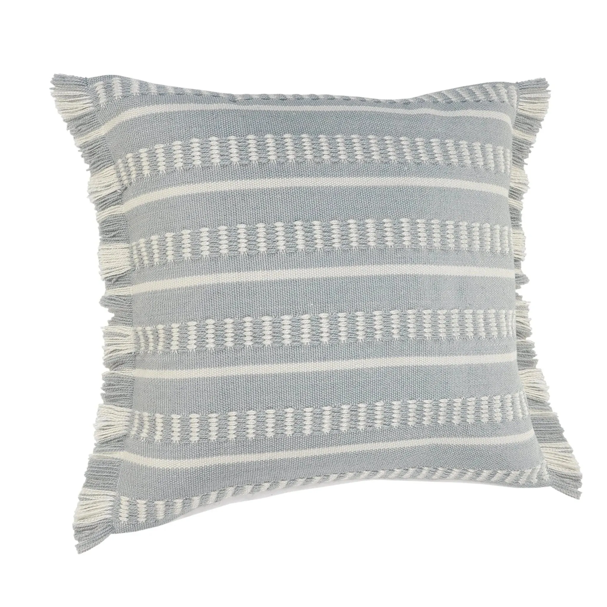 Atlantis Lr07590 Slate Blue-Gray/White Pillow