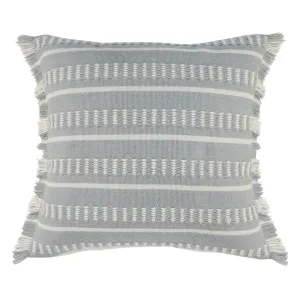 Atlantis Lr07590 Slate Blue-Gray/White Pillow