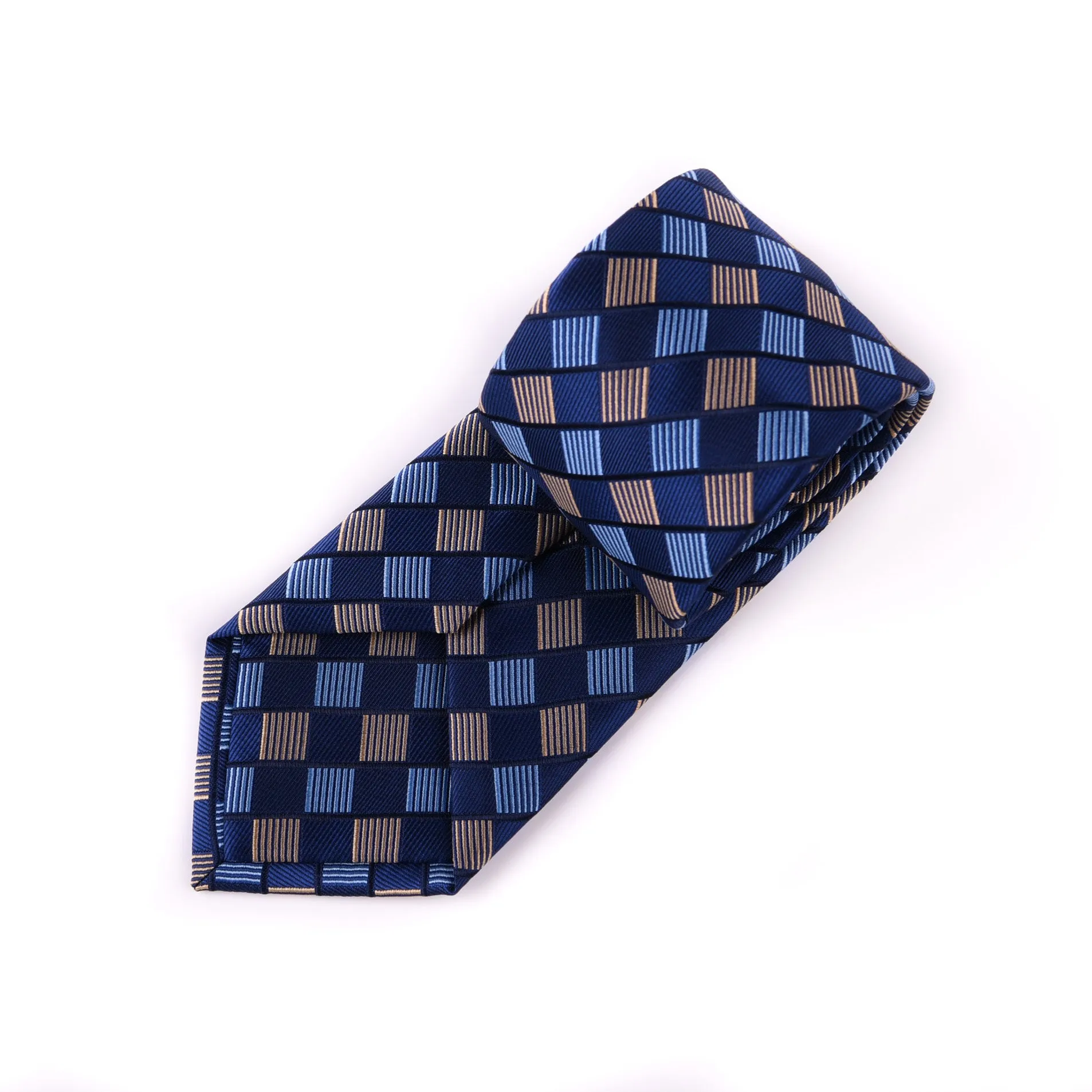 Blue & Light Blue Pattern Style 3" Necktie Business Elegance  For Formal Business Occasion