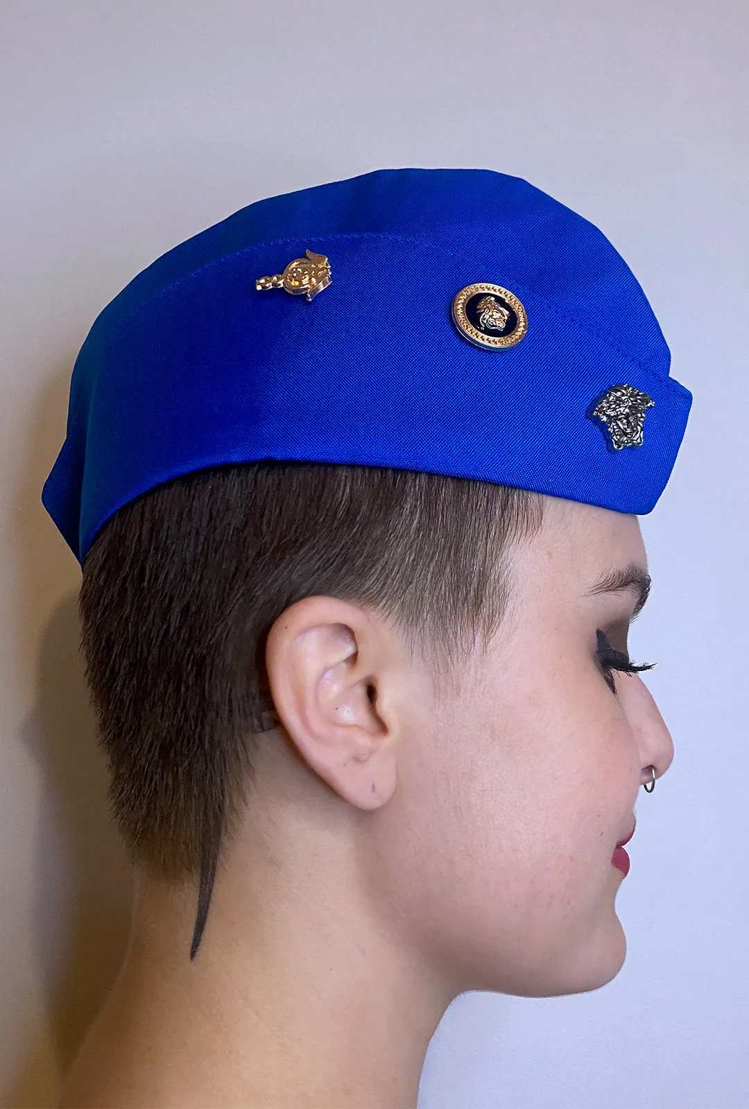 Blue and Gold Side Cap