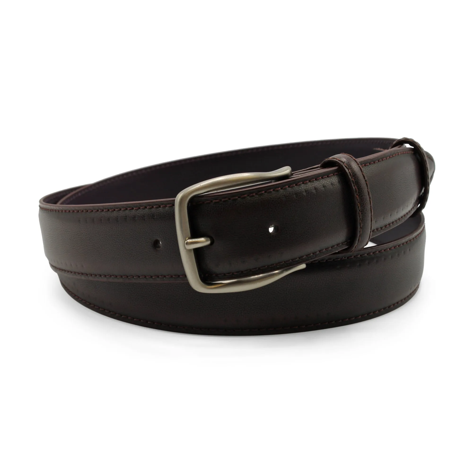 Cabernet Hand Burnished 'Cagney' Kinked Belt