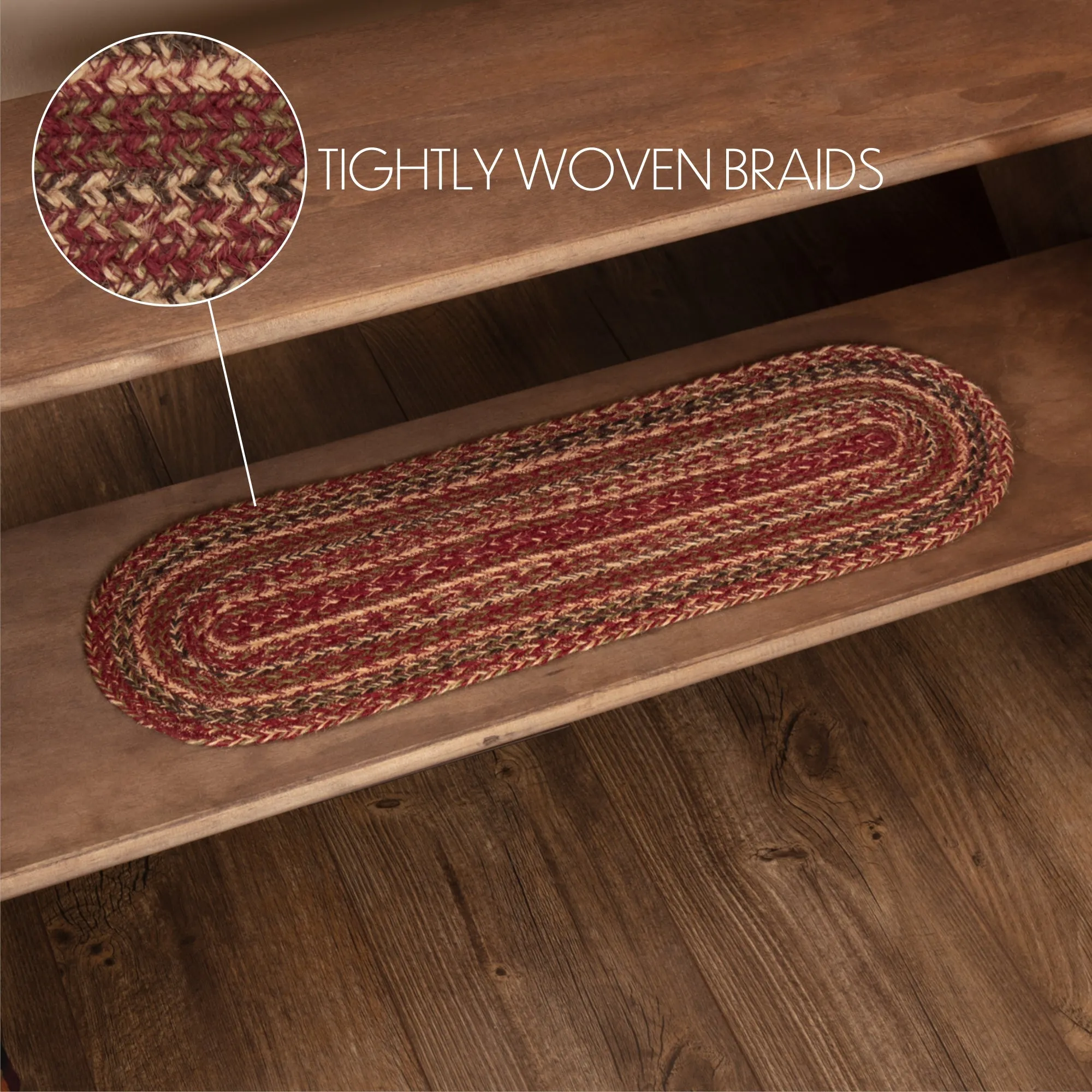 Cider Mill Jute Stair Tread Latex