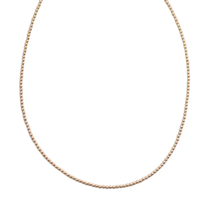 Classic Choker 14K Gold Filled Beaded Necklace