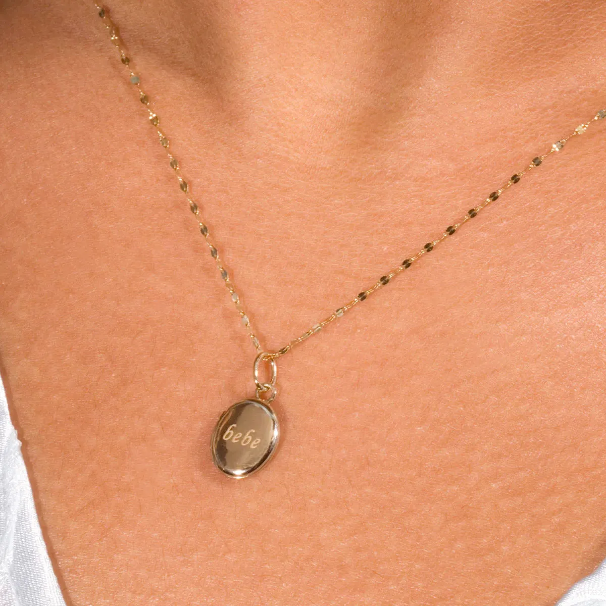 Darling Locket Necklace in 18k Gold Over Sterling Silver