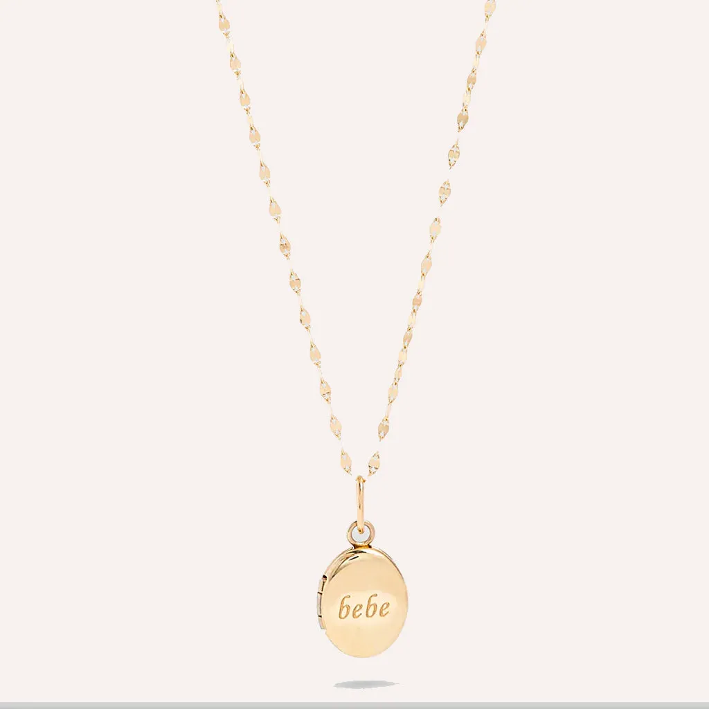 Darling Locket Necklace in 18k Gold Over Sterling Silver