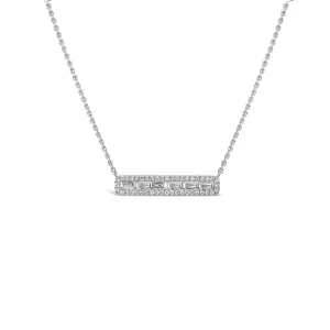 Diamond Baguette Bar Pendant