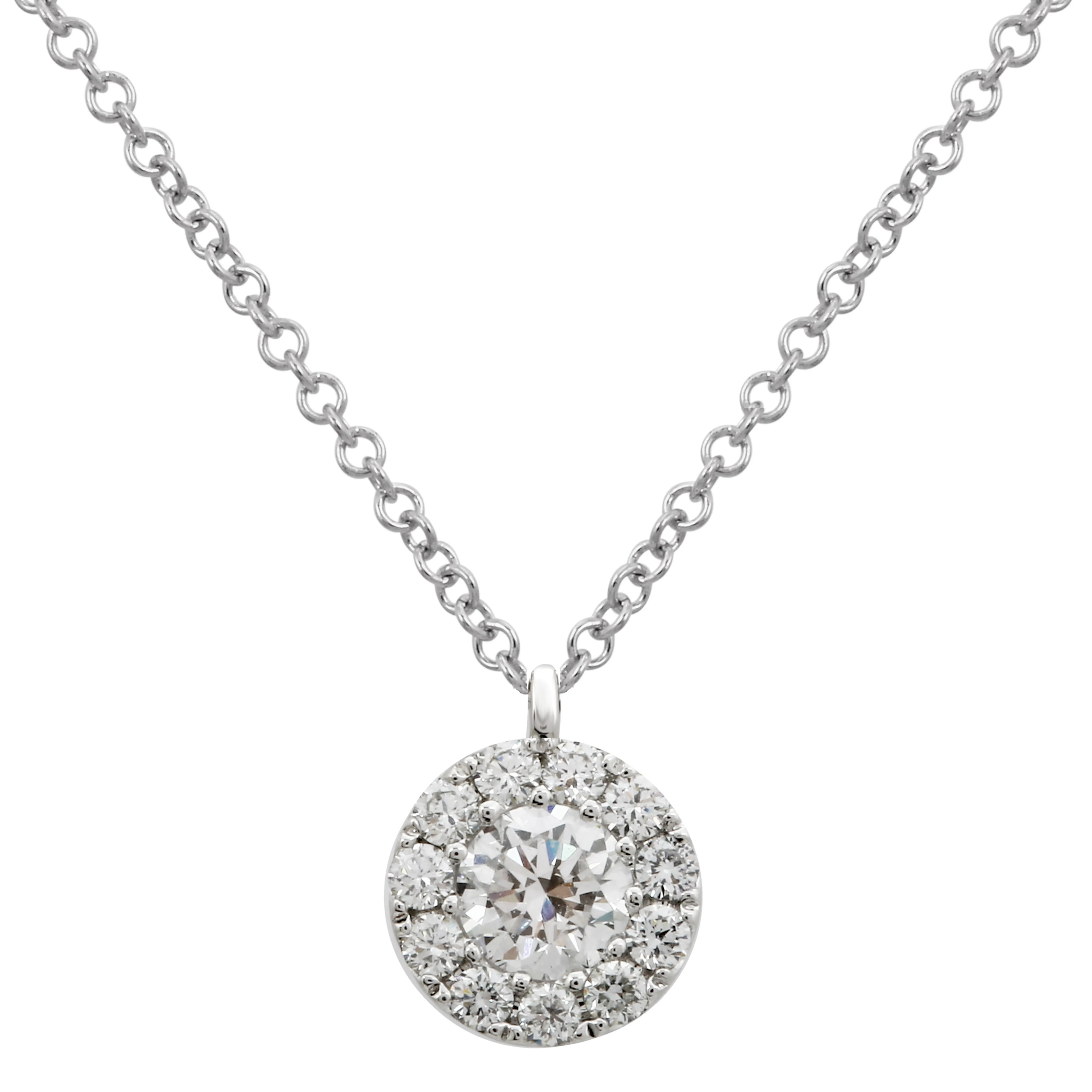 Diamond Halo Pendant