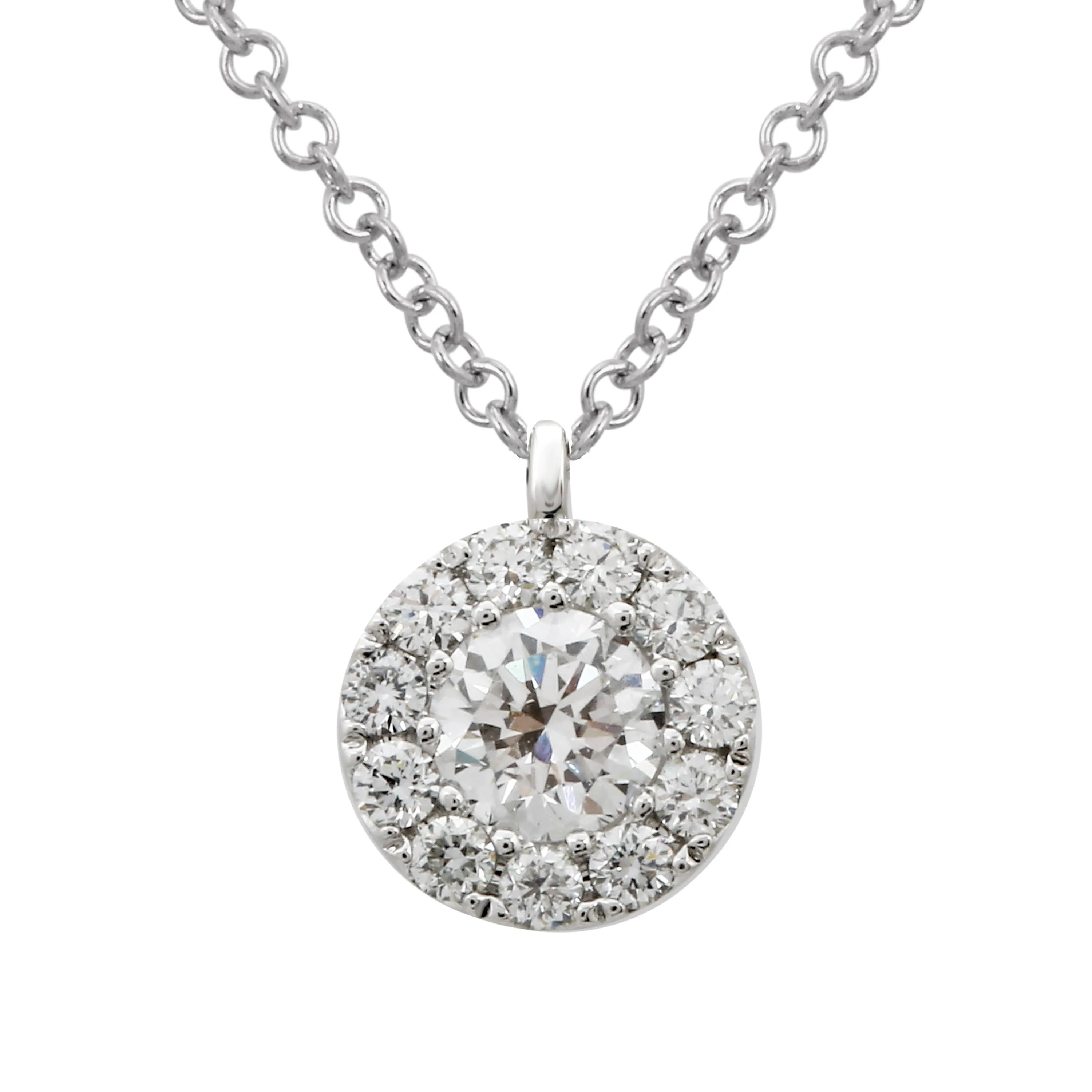 Diamond Halo Pendant