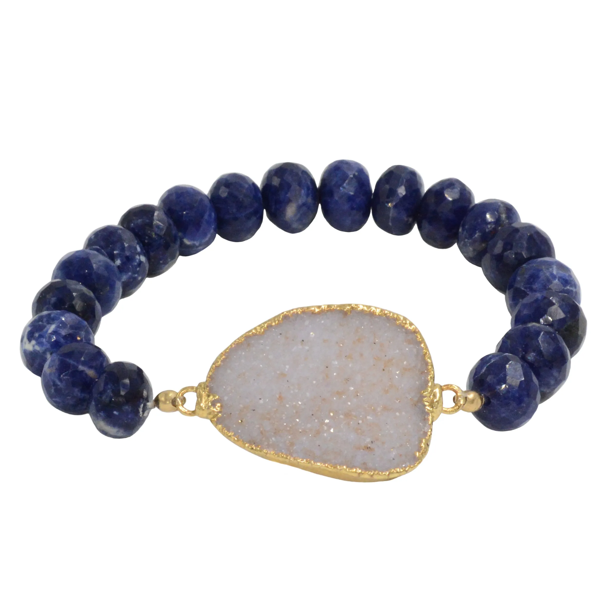 Druzy Beaded Bracelet