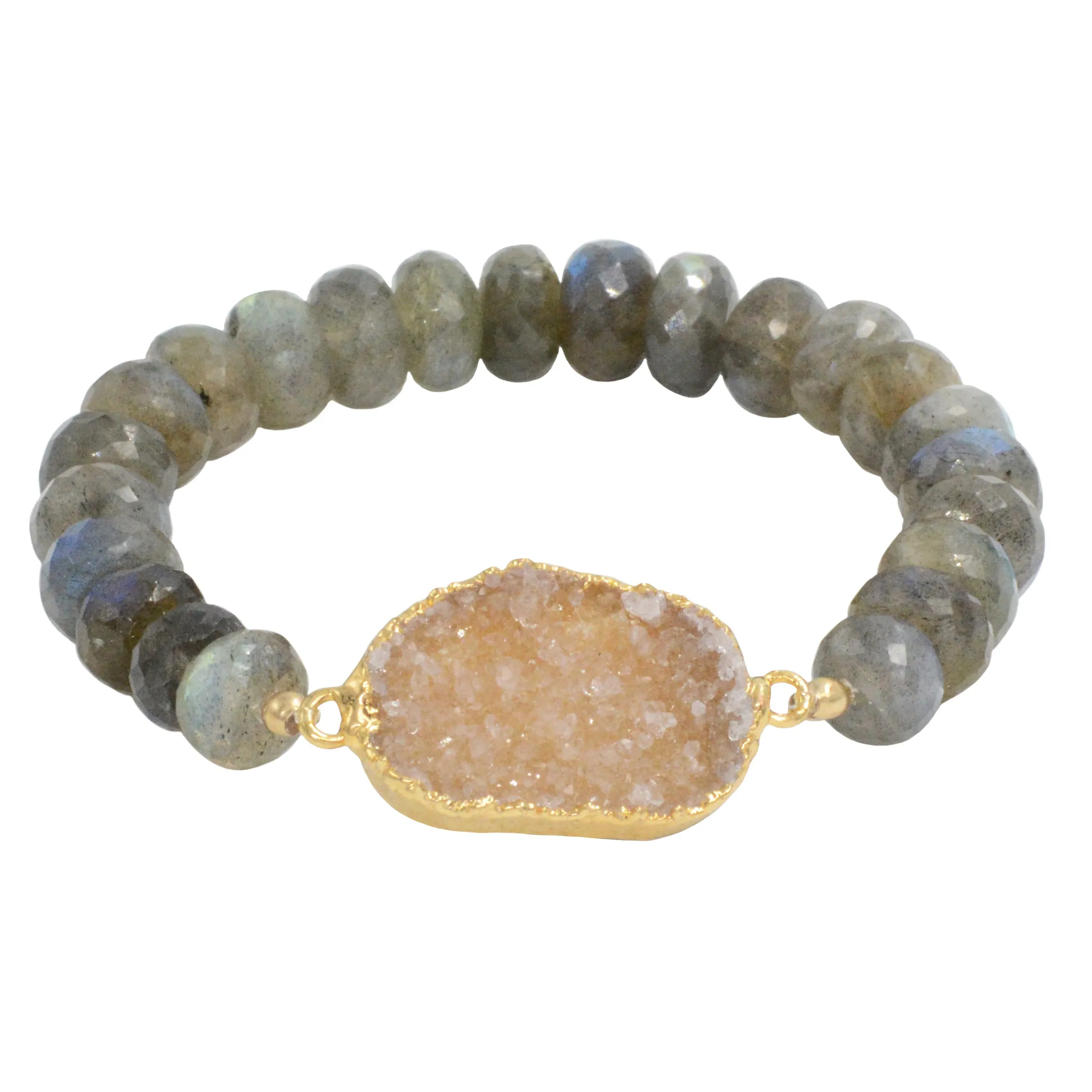 Druzy Beaded Bracelet