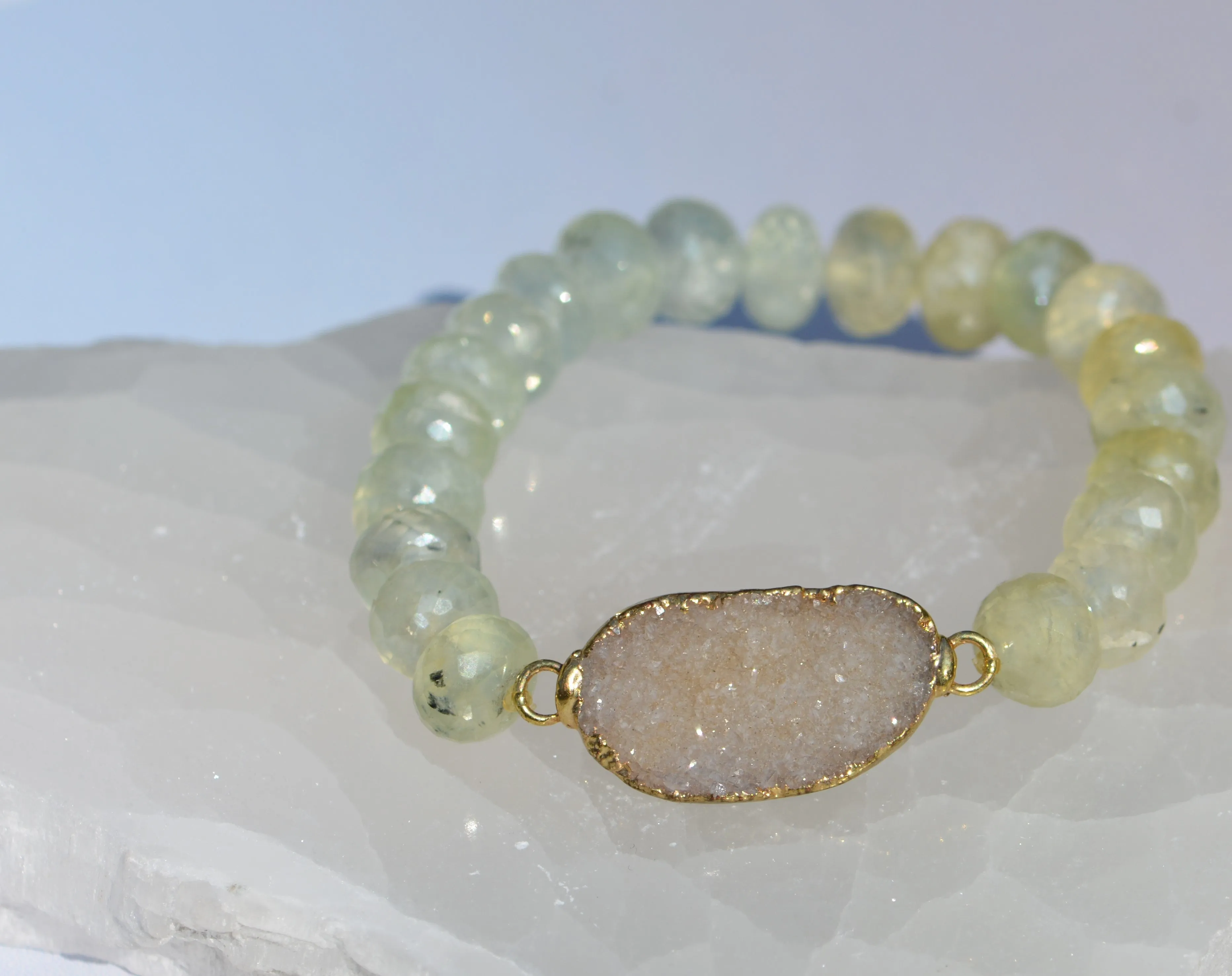 Druzy Beaded Bracelet