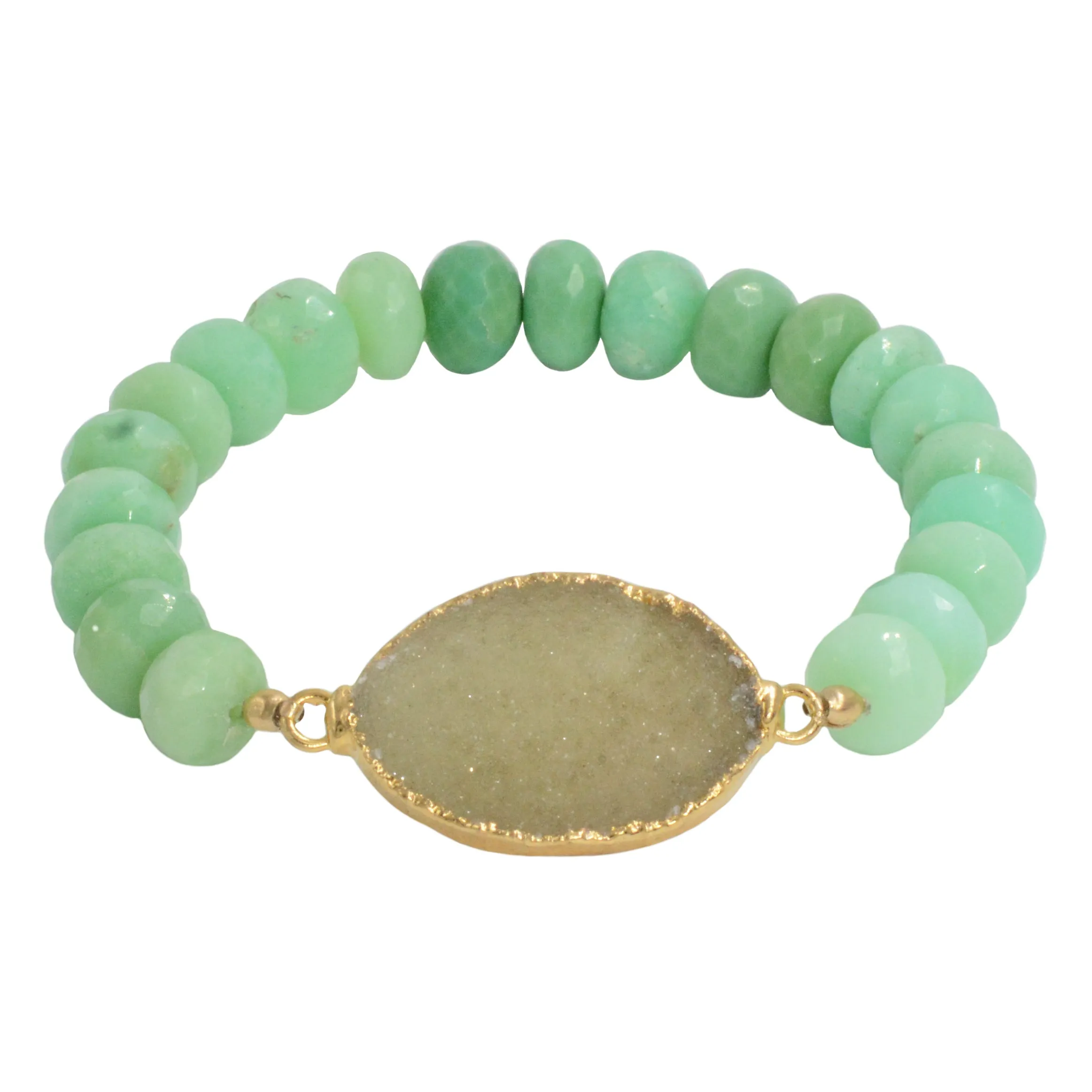 Druzy Beaded Bracelet