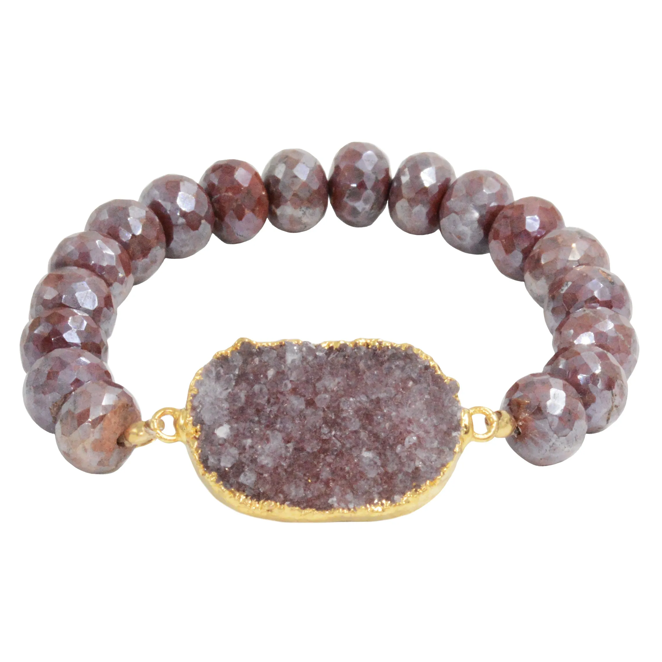 Druzy Beaded Bracelet