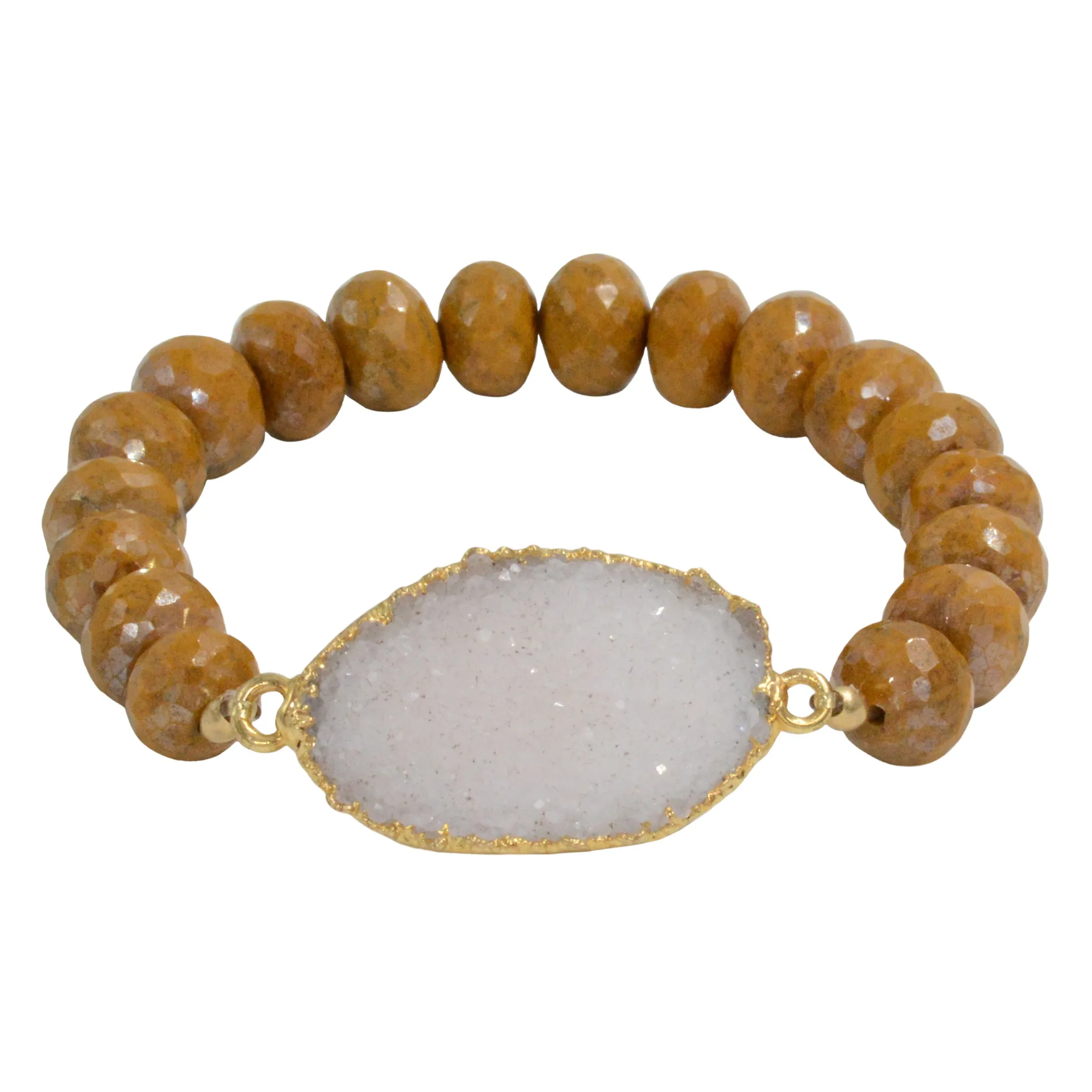 Druzy Beaded Bracelet