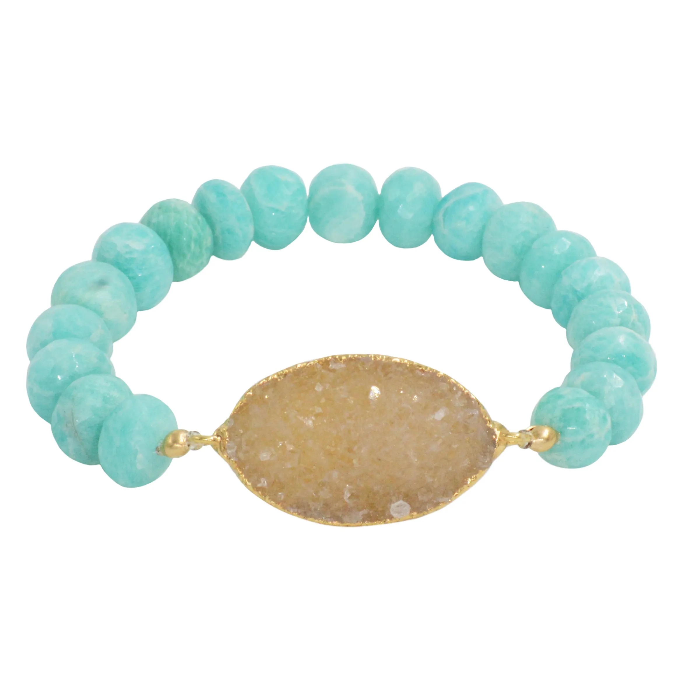 Druzy Beaded Bracelet