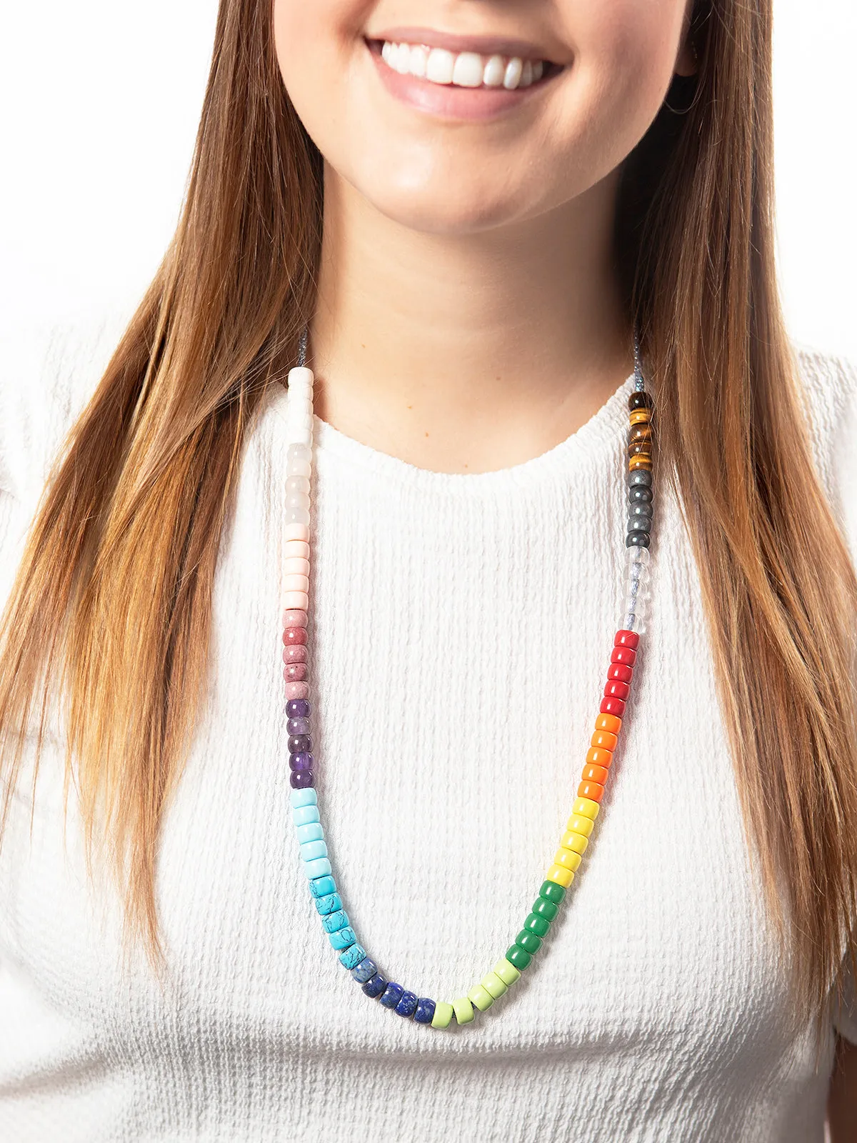 FORTE Beads Rainbow Gunmetal Yellow Gold Necklace Kit