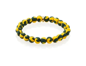 Green-Gold Game Day Bracelet