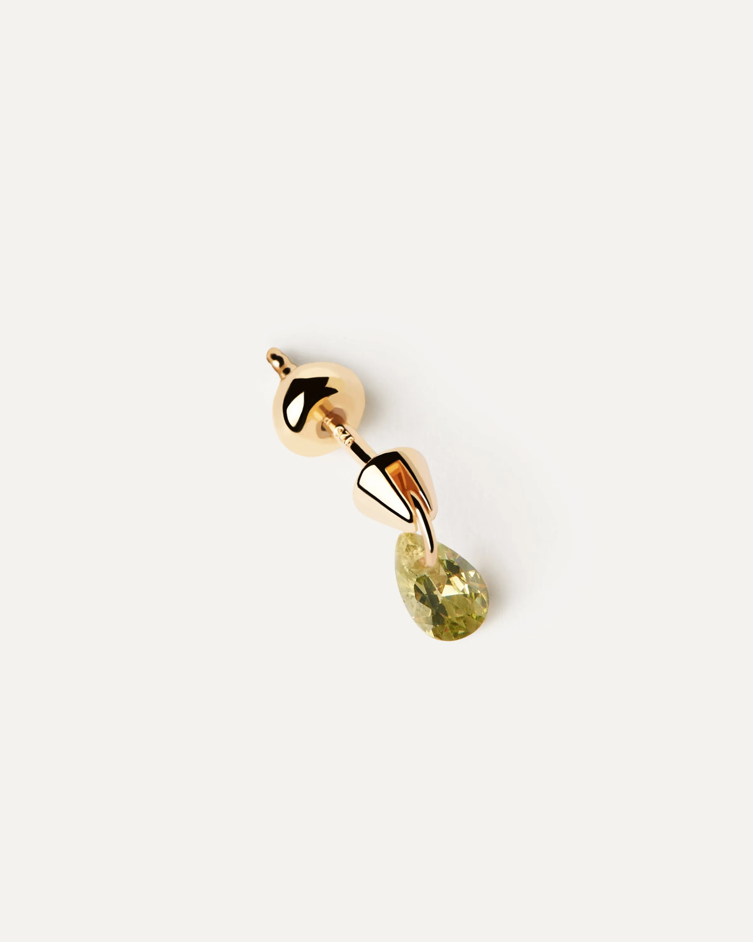 Green Lily single earring