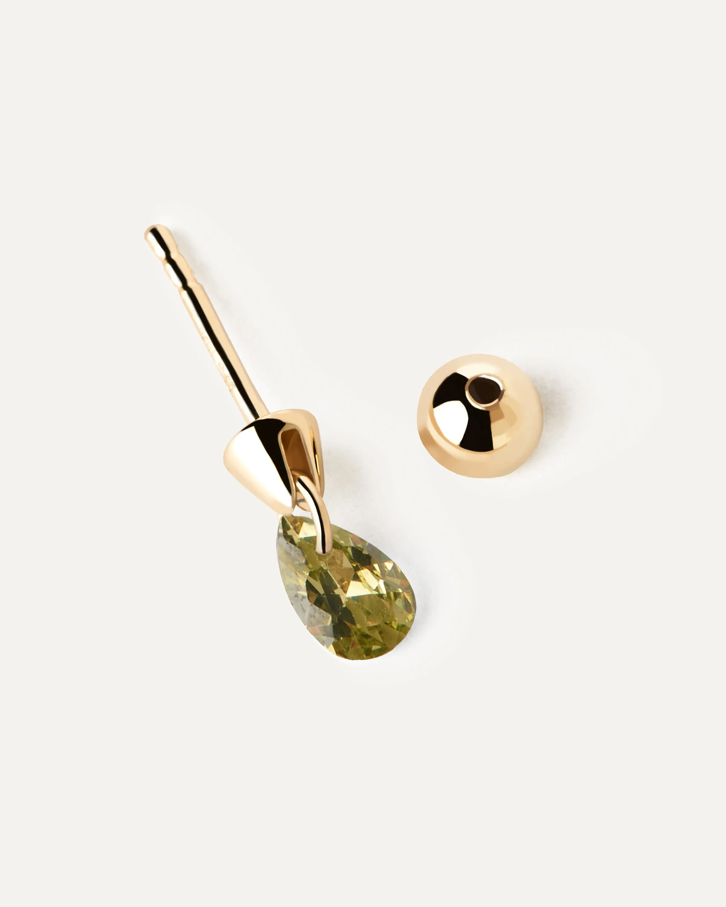 Green Lily single earring