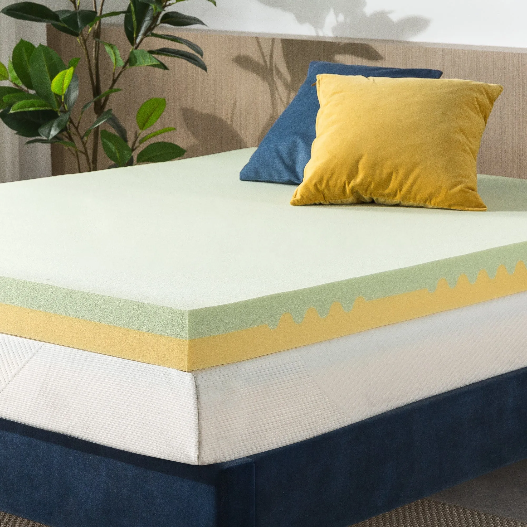 Green Tea TorsoTecÂ® Memory Foam Mattress Topper