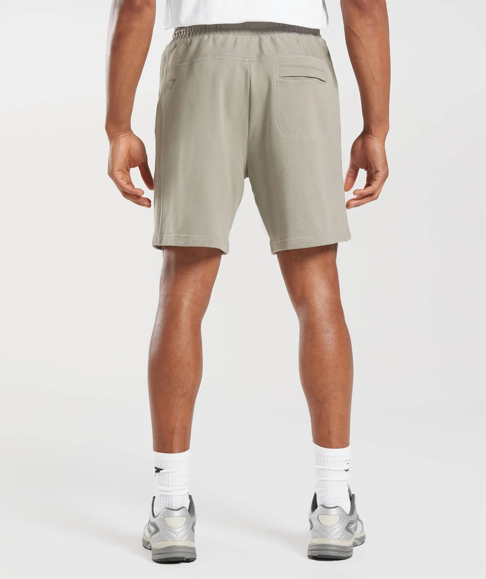 Gymshark Rest Day Essentials 7" Shorts - Ecru Brown