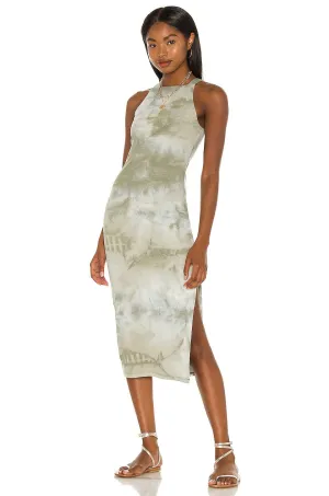 House of Harlow 1960 x REVOLVE Tali Midi Dress in Olive Green Tie Dye