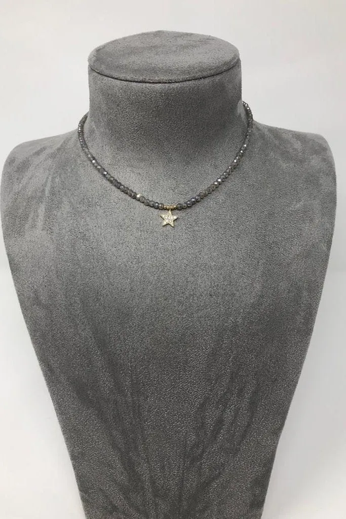 Icandirocks Solo Dancer on Labradorite Necklace