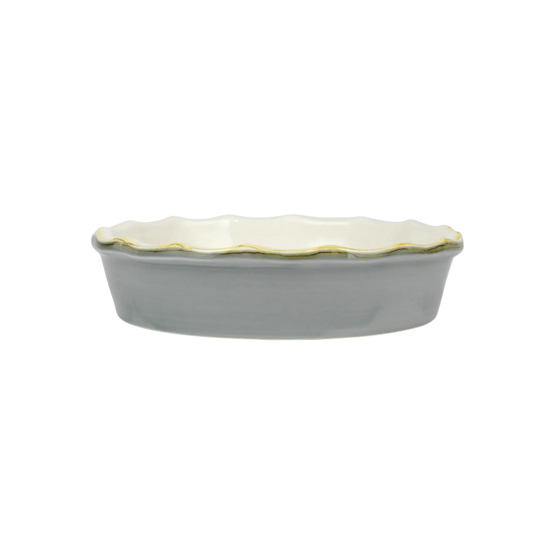 Italian Bakers Gray Pie Dish