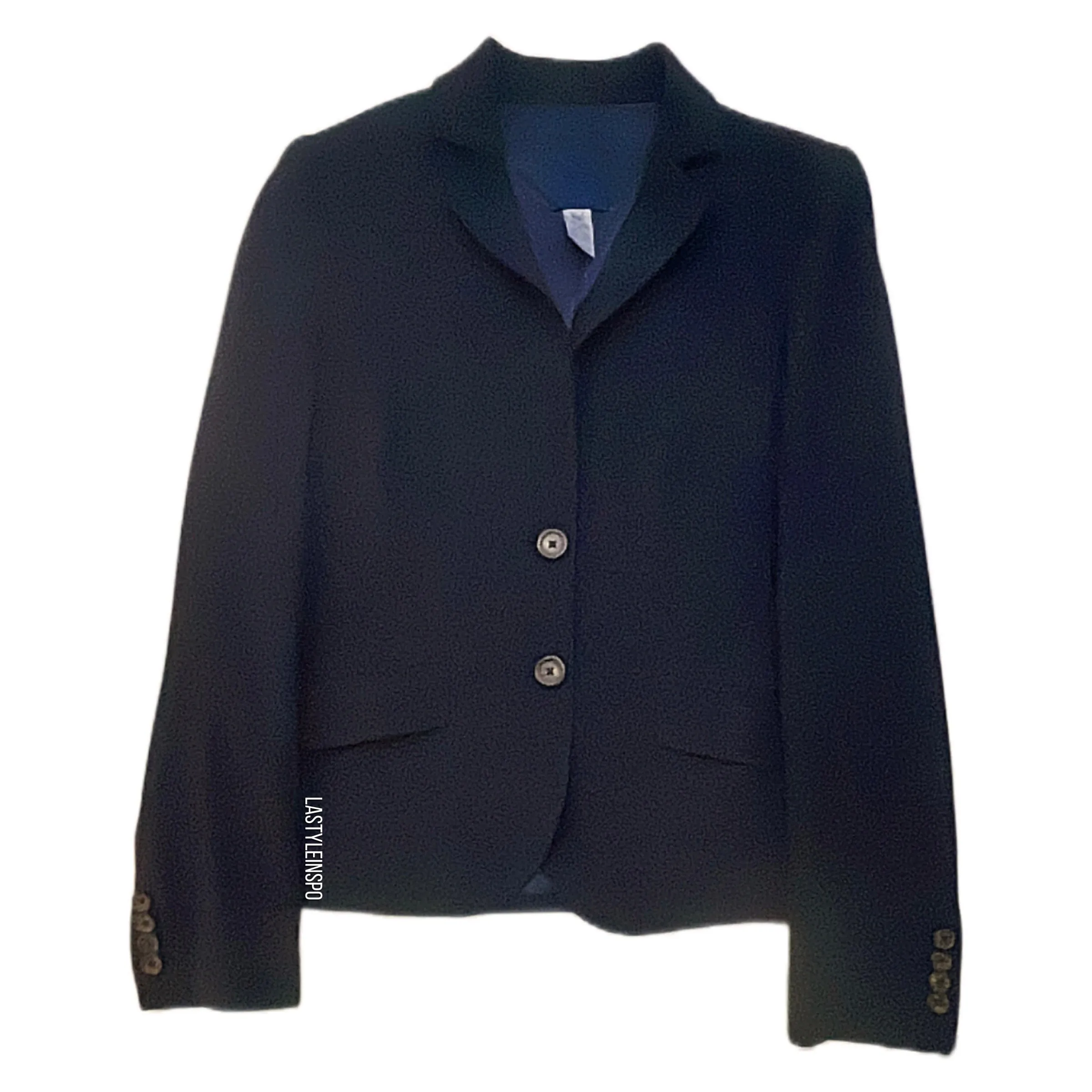 J Crew Womens Blazer 100% Wool Navy Blue Wool Size 4