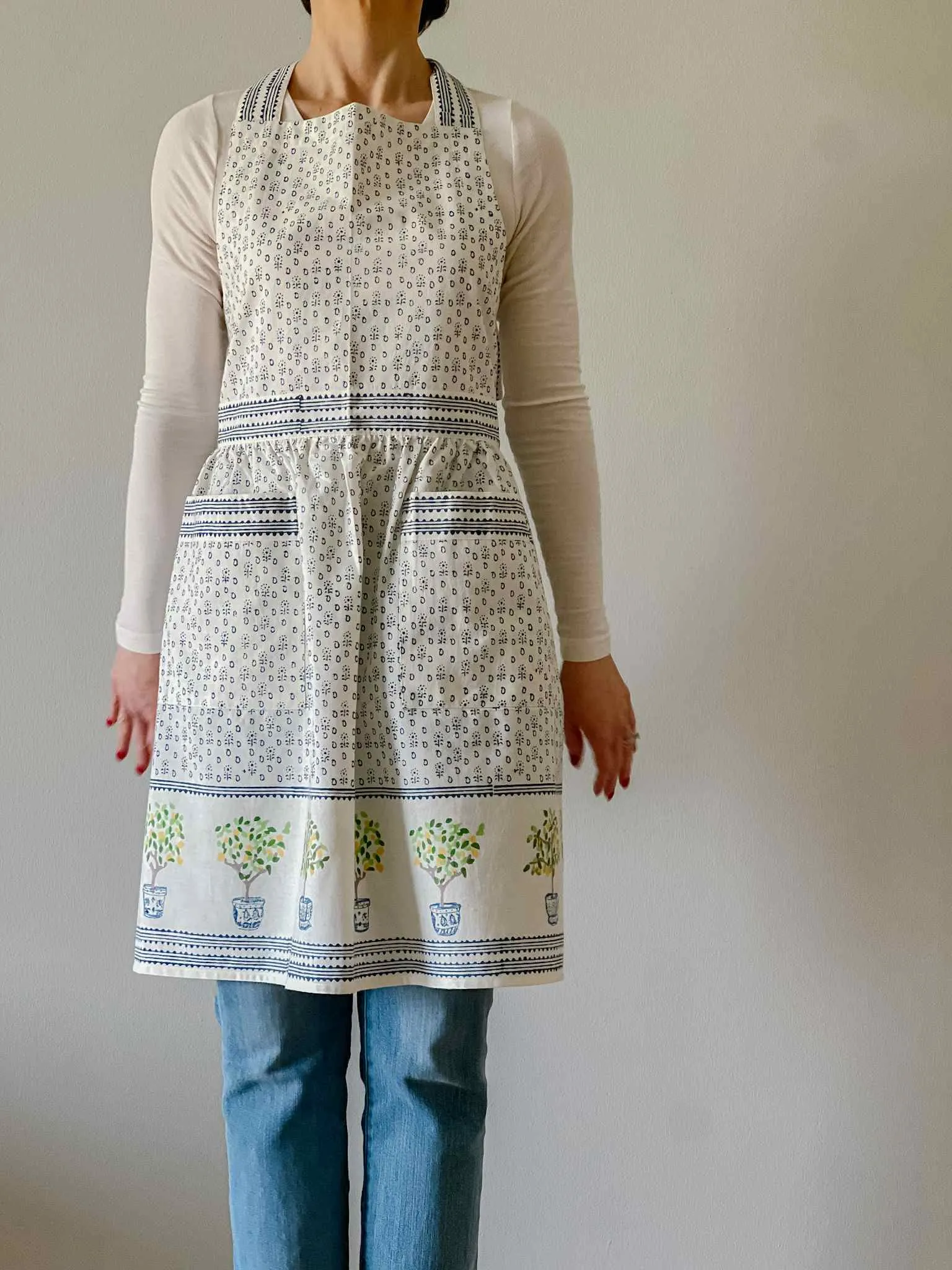 Lemon Topiary Apron