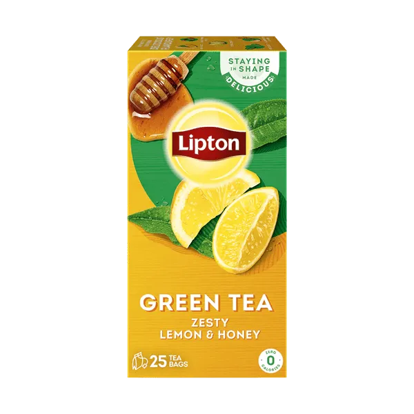 LIPTON GREEN TEA ZESTY LEMON & HONEY 25 TEA BAGS