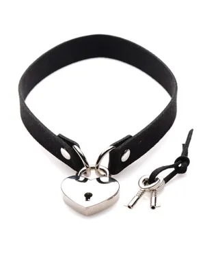 Master Series Lock-It Heart Lock and Key Choker