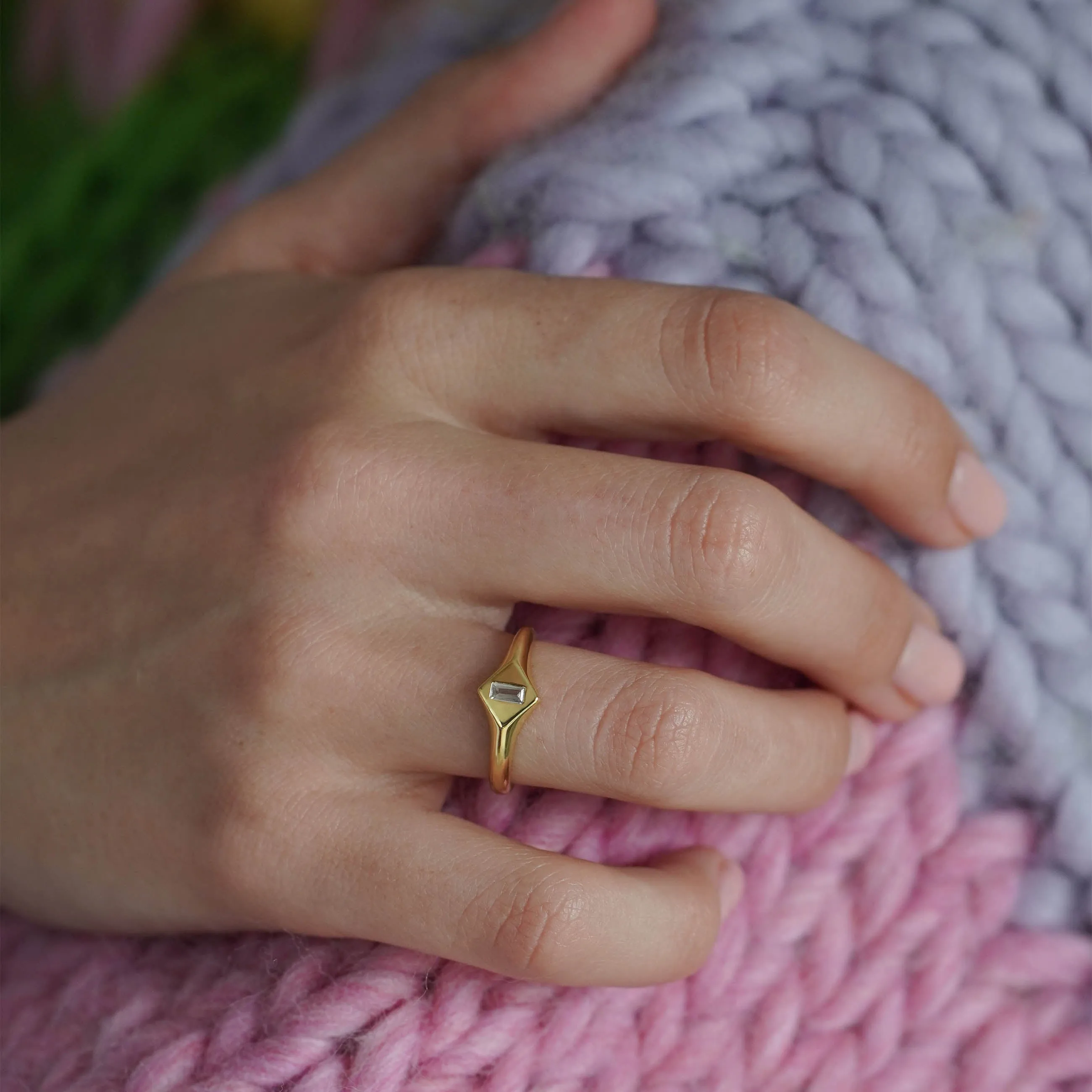 Minimalist Adjustable Signet Ring