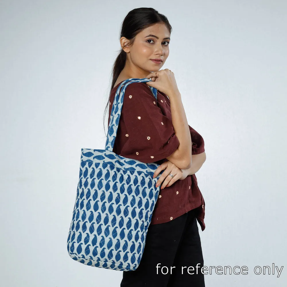 Multicolor - Handcrafted Quilted Sanganeri Block Printed Shoulder Bag