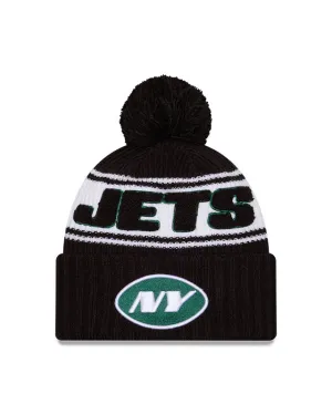 New Era Men's NFL New York Jets Sideline 24 Sport Pom Knit Toque