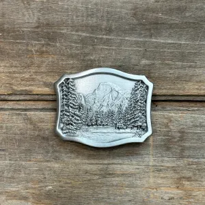 Pewter Yosemite Half Dome Indiana Metal Craft Belt Buckle