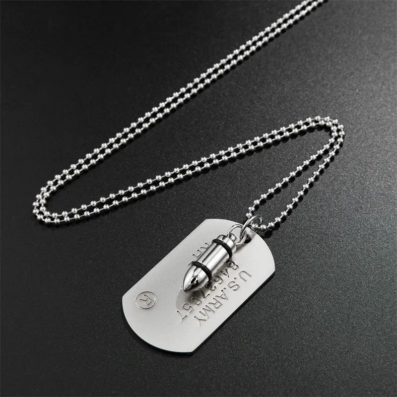 Playing Card Ace Spades Heart Pendant Necklace Sweater Chain Men's and Women's Fashion Military Brand Necklace Jewelry Gift