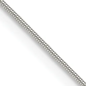 Silver Polish Solid 0.70-mm Round Snake Chain