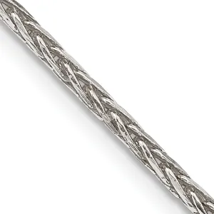 Silver Polished D.C 2.50-mm Solid Spiga Chain