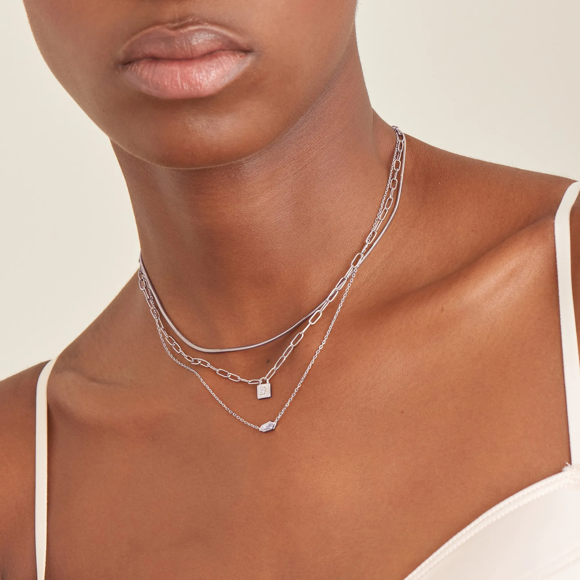 Silver Snake Chain Necklace