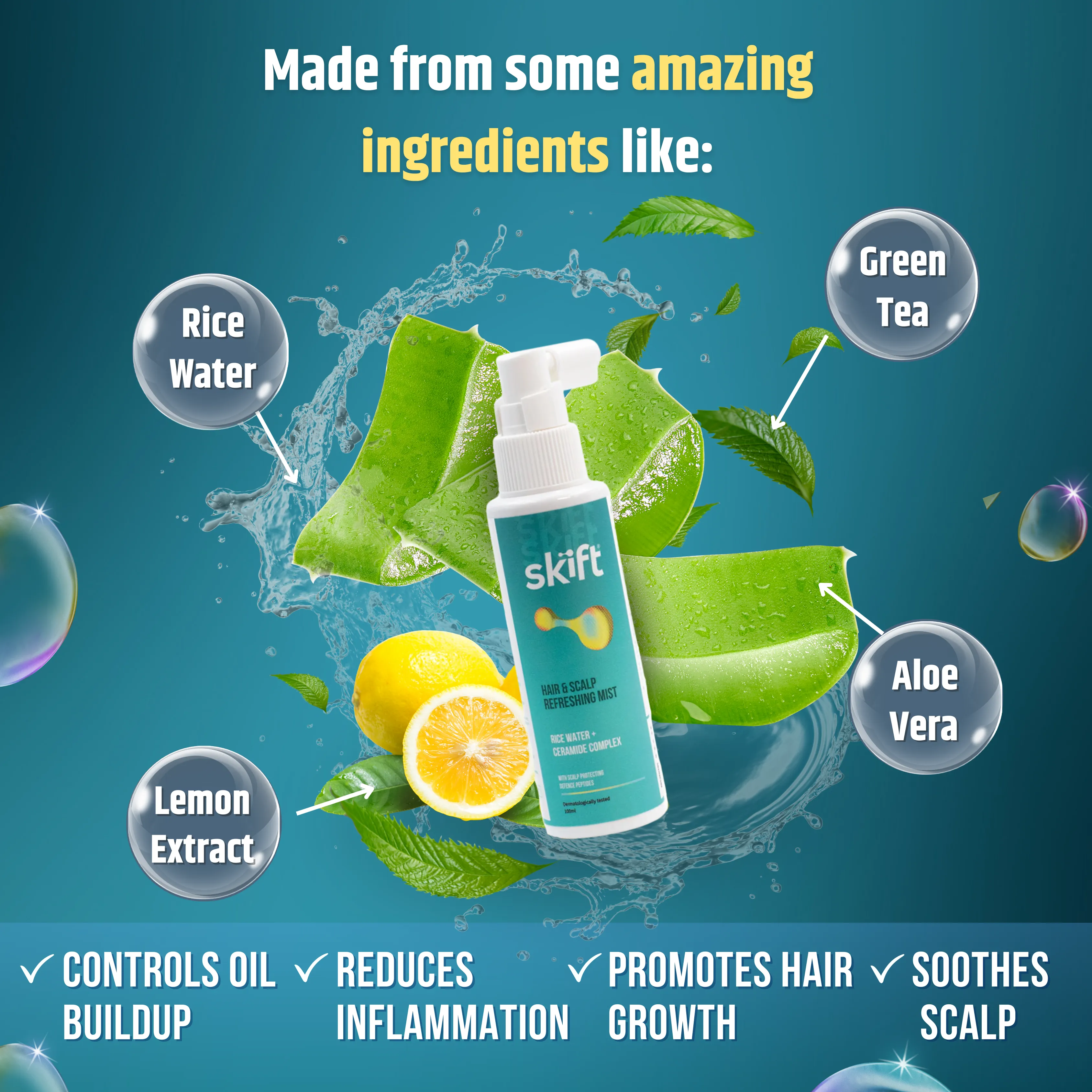 SKIFT Hair & Scalp Refreshing Mist (100ml)