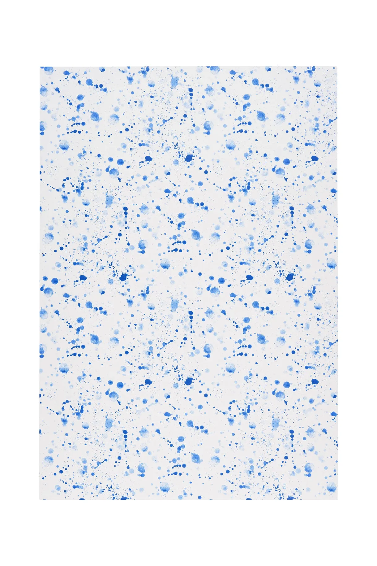 Splatter Blue Wrapping Paper