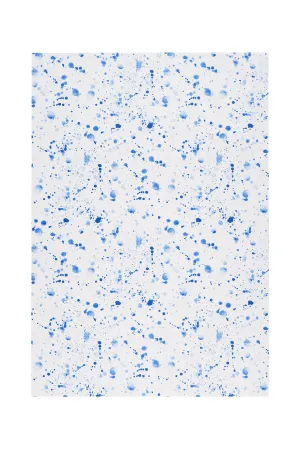 Splatter Blue Wrapping Paper